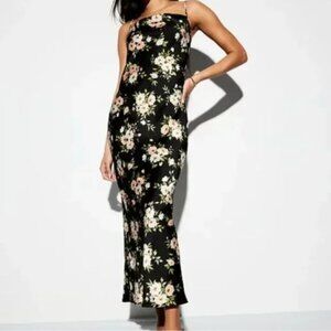 NWT - Satin Cowl Maxi Dress